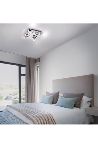 Plafoniera LED Tim - Argentato