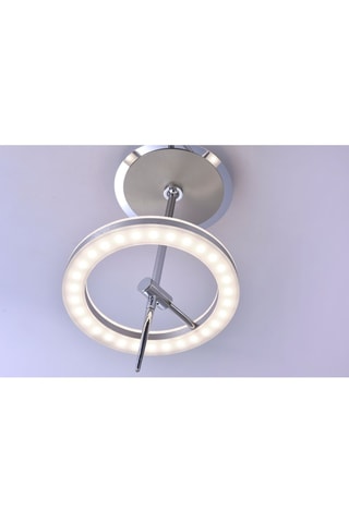 Ledplafondlamp Q-Amy Zilverkleurig