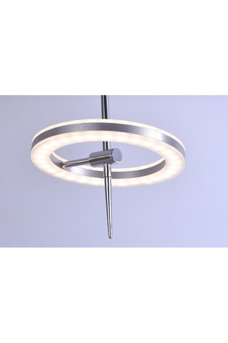 Ledplafondlamp Q-Amy Zilverkleurig