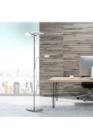 Ledstaanlamp Ruben Zilverkleurig