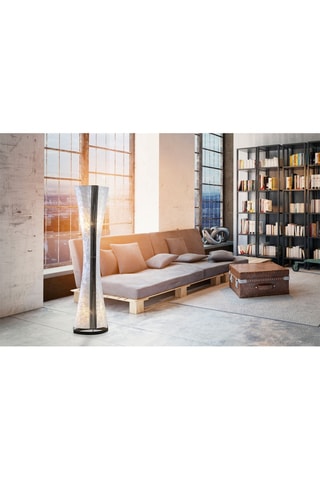 Lampadaire Noir et nacré  