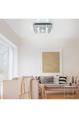 Ledplafondlamp met Afstandsbediening Kemal 2.0 - Transparant