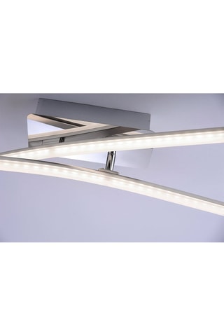 Ledplafondlamp Simon Zilverkleurig