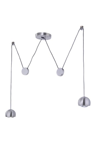 Hanglamp Q-Adam Zilverkleurig en Zwart