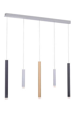 Lustre LED Pure-Gemin Argenté