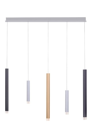 Lustre LED Pure-Gemin Argenté