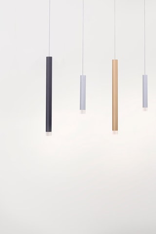 Lustre LED Pure-Gemin Argenté