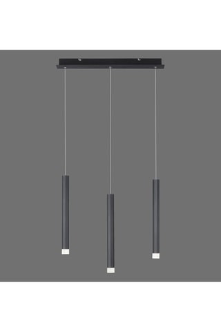 Ledkroonluchter Bruno - Zwart