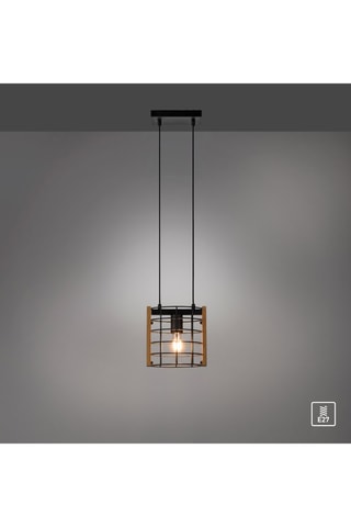 Hanglamp Drain Zwart en Naturel