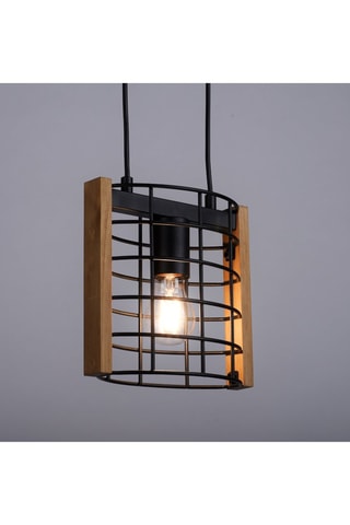 Hanglamp Drain Zwart en Naturel