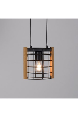Hanglamp Drain Zwart en Naturel