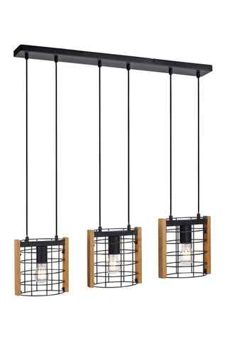Hanglamp Drain Zwart en Naturel