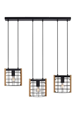 Hanglamp Drain Zwart en Naturel