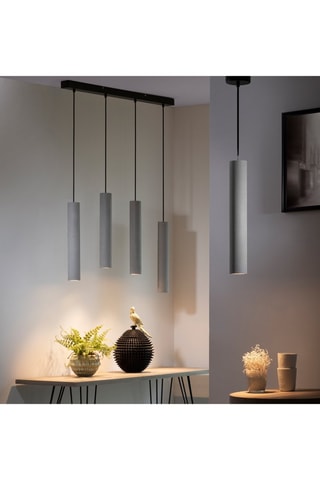 Suspension Eton Noir et gris