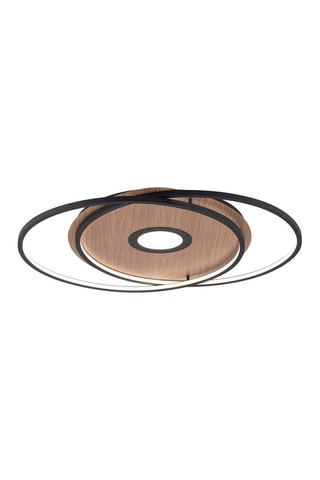 Plafonnier LED Naturel et noir