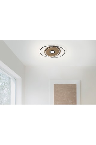 Plafonnier LED Naturel et noir