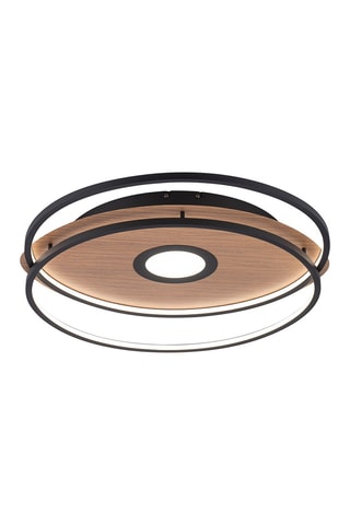 Plafonnier LED Naturel et noir