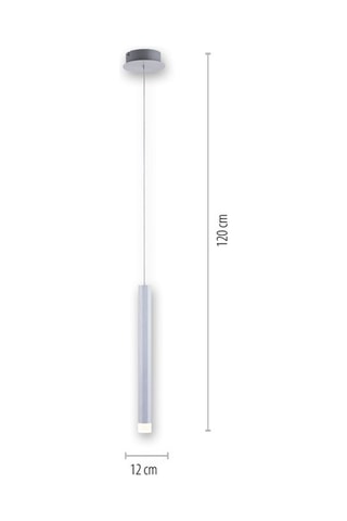 Ledhanglamp Bruno Zilverkleurig