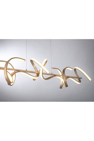 Ledhanglamp Curls Goudkleurig