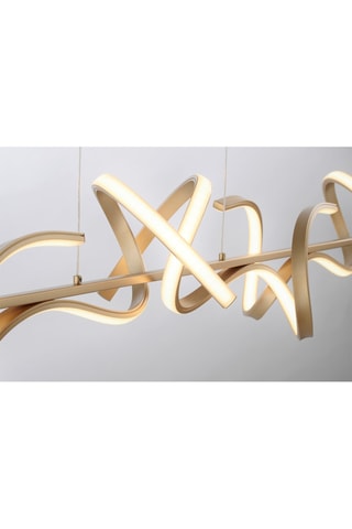 Ledhanglamp Curls Goudkleurig