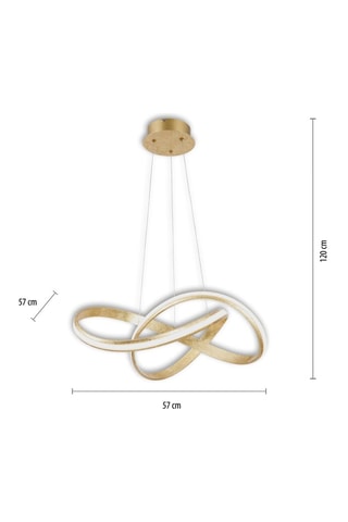 Ledhanglamp Melinda Goudkleurig