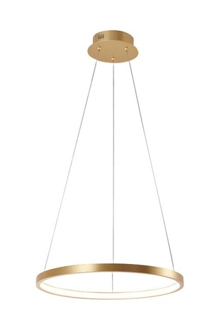 Ledhanglamp Circle Goudkleurig