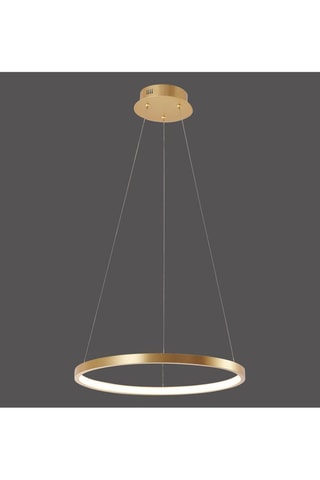 Ledhanglamp Circle Goudkleurig
