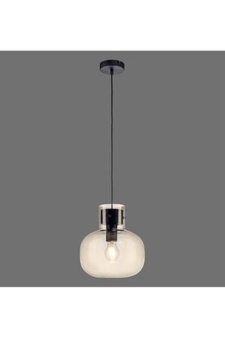 Hanglamp Shitake - Zwart en Amberkleurig