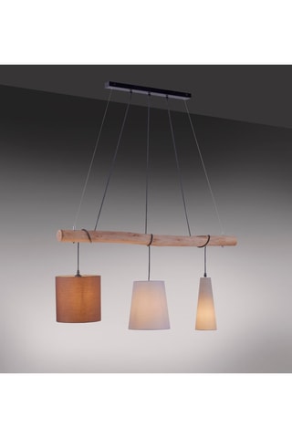 Suspension Damian - Marron et beige