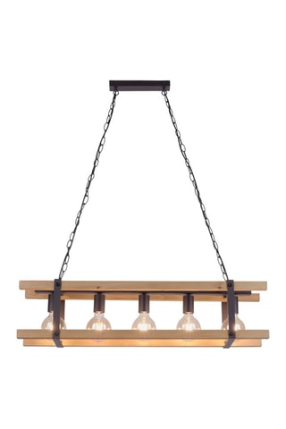 Hanglamp Edith Naturel en Zwart