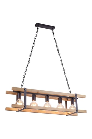 Hanglamp Edith Naturel en Zwart
