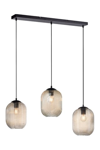 Hanglamp Shitake - Zwart en Amberkleurig