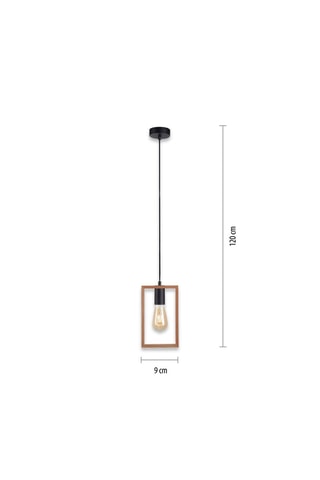 Hanglamp Franky - Zwart en Goudkleurig - 60 W