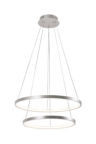 Ledhanglamp Helike - Zilverkleurig - 2 x 41 W