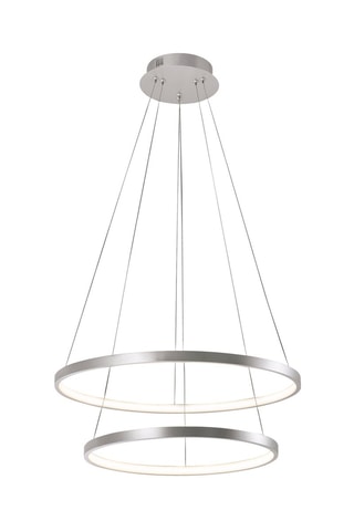 Ledhanglamp Helike - Zilverkleurig - 2 x 41 W