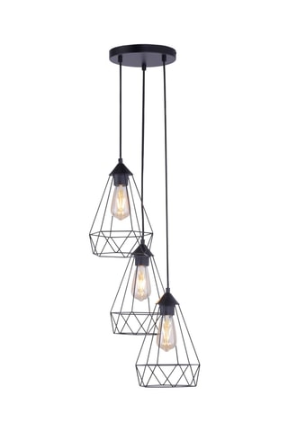 Hanglamp Skeletton - Zwart - 3 x 60 W