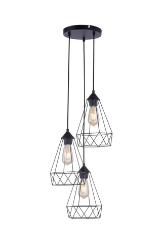 Hanglamp Skeletton - Zwart - 3 x 60 W