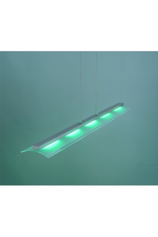 Suspension LED Lolasmart-Zara - Argenté - 5 x 4,4 W