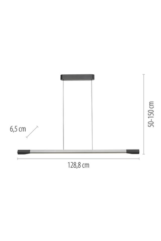 Suspension LED Hoop - Gris - 24 W