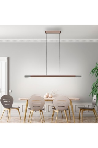 Suspension LED Hoop - Marron - 24 W