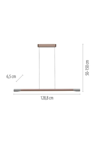 Suspension LED Hoop - Marron - 24 W