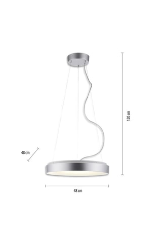 Ledhanglamp Keto Anika - Zilverkleurig - 26,5 W