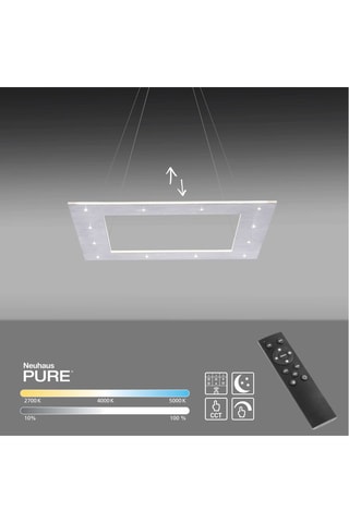 Ledhanglamp Pure Cosmo - Zilverkleurig - 20 x 1 W/1 x 16 W