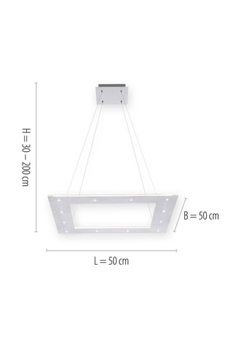 Ledhanglamp Pure Cosmo - Zilverkleurig - 20 x 1 W/1 x 16 W