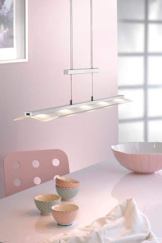 Suspension LED Nele - Argenté - 5 x 4 W