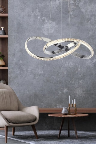 Ledhanglamp Tanja - Zilverkleurig - 30 W