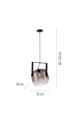 Hanglamp Cup - Zwart - 60 W
