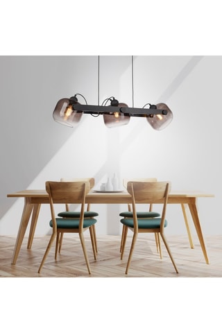 Hanglamp Cup - Zwart - 3 x 60 W