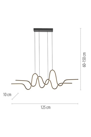 Suspension LED Altitude - Noir - 2 x 59 W