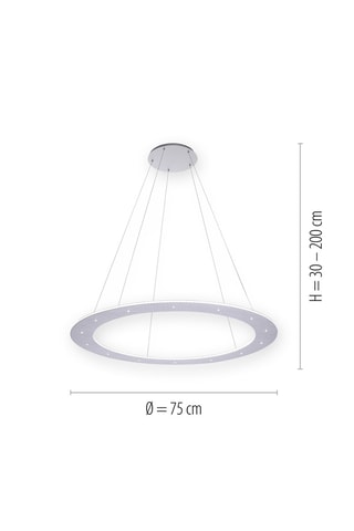 Suspension LED Pure Cosmo - Argenté - 24 x 1 W/1 x 20 W